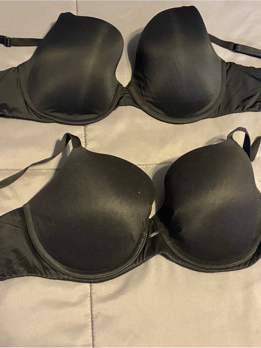 SET OF 2 - Victoria's Secret Black Moulded Bras